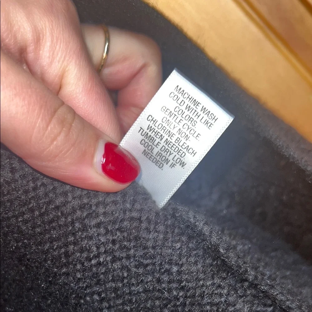 Women's Acrylic Blend Black Open-Front Sweater by Candie's [Size L] - Picture 8 of 12